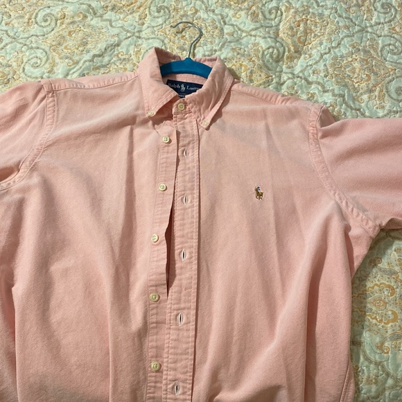 Mens polo Ralph Lauren size medium button up - Picture 4 of 7